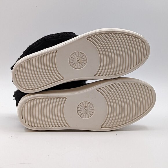 UGG Australia Lynus Women Suede Black Shearling Sneakers Booties Size 7.5 - Picture 5 of 7